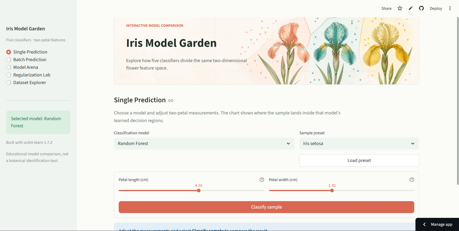 Iris Model Garden